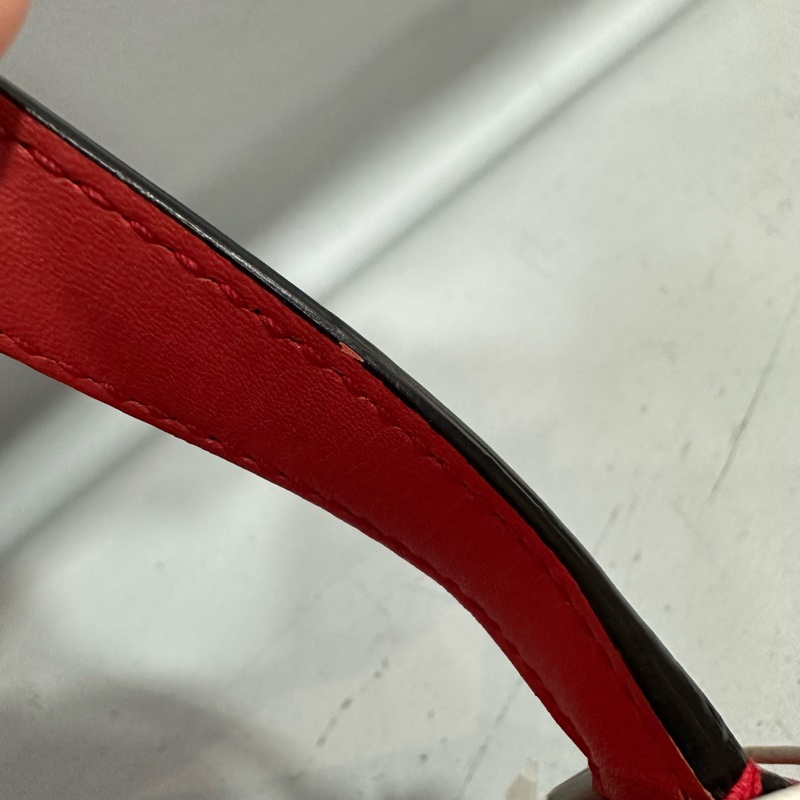 Bvlgari 櫻桃牛皮蛇頭凱莉包 Kelly 斜背包-79