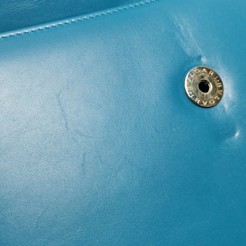 Bvlgari Serpenti Forever蛇頭包中號牛皮珍珠魚皮蛇頭單肩包-11