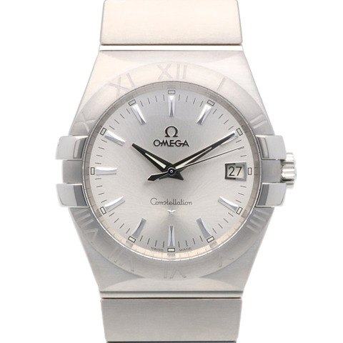 歐米茄星座系列腕錶，不銹鋼，石英機芯，翻新，91818XXX，男士，羅馬數字時標