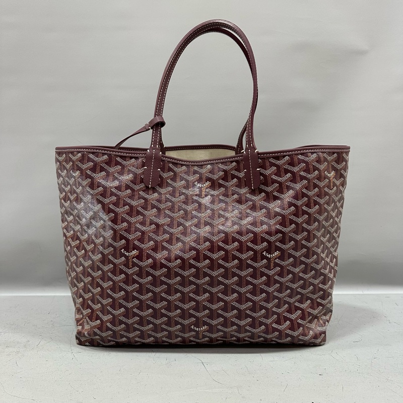 Goyard 老花紅白波浪托特包 子母包-2