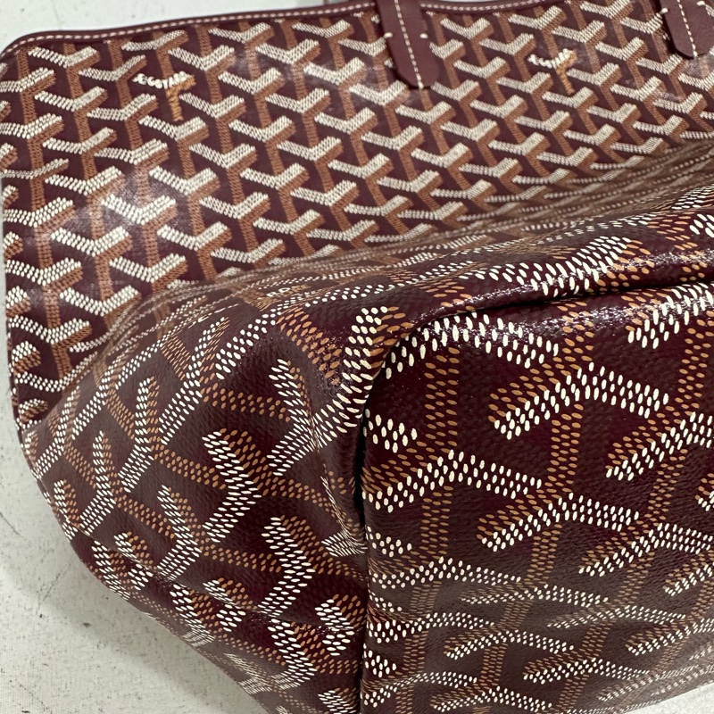 Goyard 老花紅白波浪托特包 子母包-7