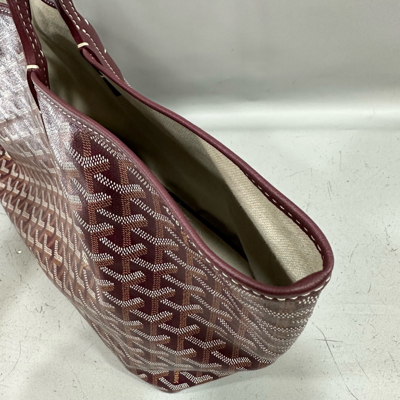 Goyard 老花紅白波浪托特包 子母包-9