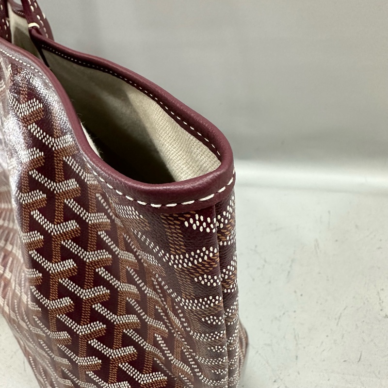 Goyard 老花紅白波浪托特包 子母包-10