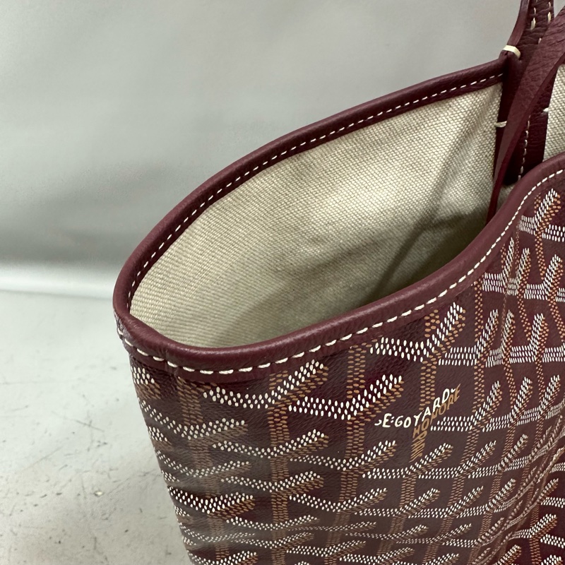 Goyard 老花紅白波浪托特包 子母包-13