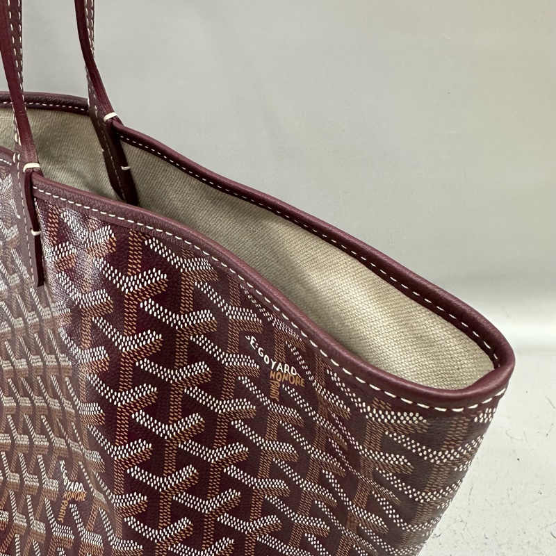 Goyard 老花紅白波浪托特包 子母包-14