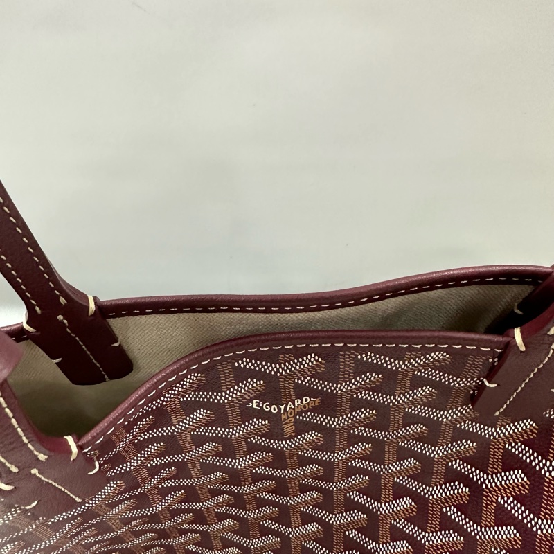 Goyard 老花紅白波浪托特包 子母包-15