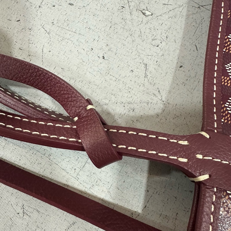 Goyard 老花紅白波浪托特包 子母包-17