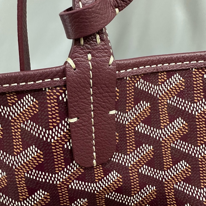 Goyard 老花紅白波浪托特包 子母包-19