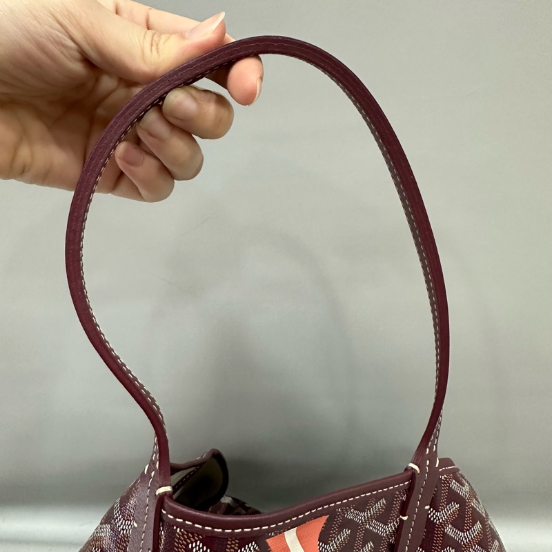 Goyard 老花紅白波浪托特包 子母包-29