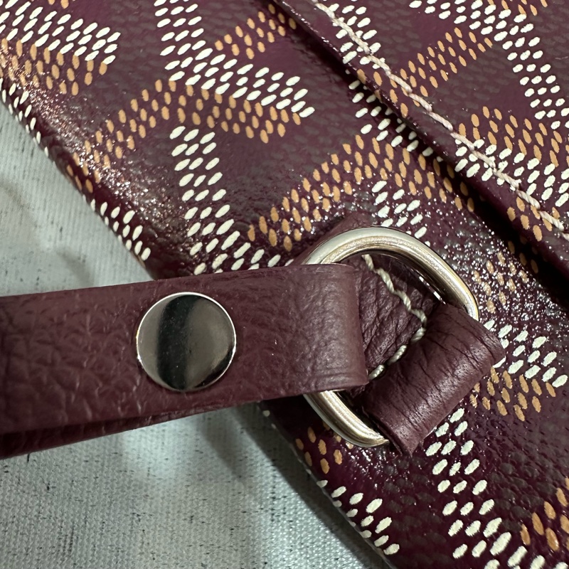 Goyard 老花紅白波浪托特包 子母包-37