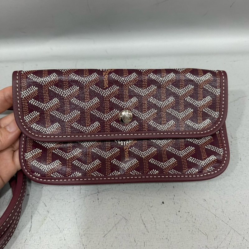 Goyard 老花紅白波浪托特包 子母包-39