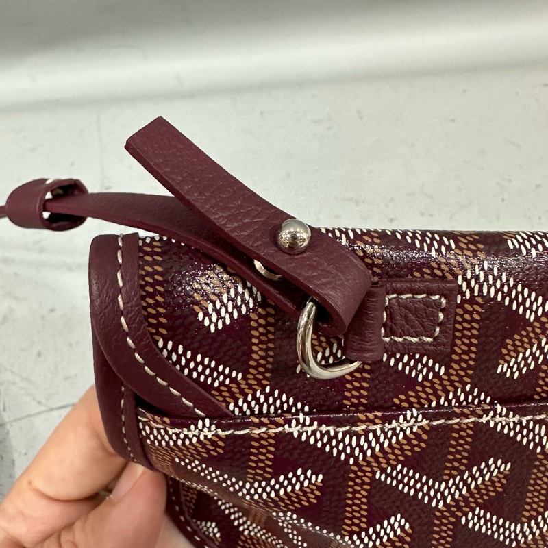 Goyard 老花紅白波浪托特包 子母包-41