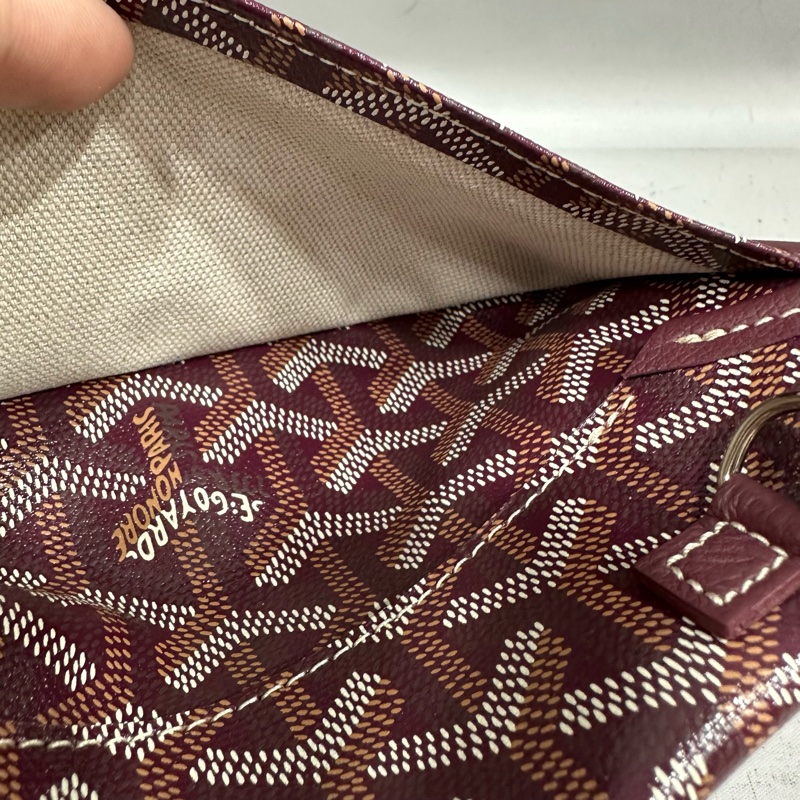 Goyard 老花紅白波浪托特包 子母包-49