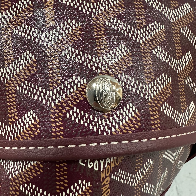 Goyard 老花紅白波浪托特包 子母包-51