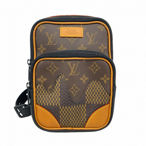 Louis Vuitton Damier Giant 隨身包，NIGO 亞馬遜肩背包 N40379，Ebene 男士
