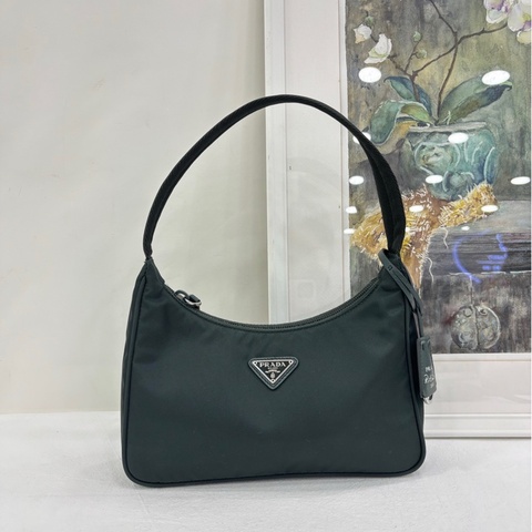 Prada/普拉達 Hobo 2000  #深綠色腋下包