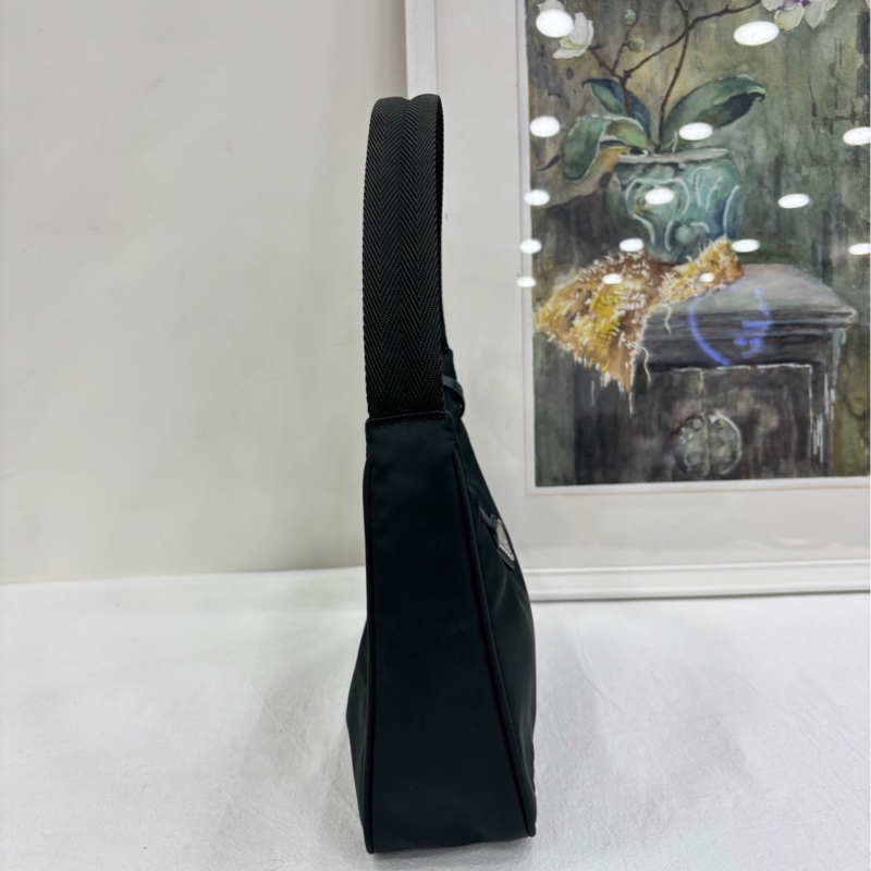 Prada/普拉達 Hobo 2000  #深綠色腋下包-2