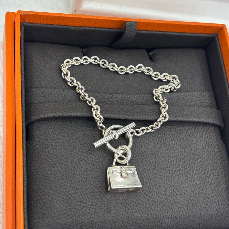 HERMES 愛馬仕 925銀 康康銀飾手鍊-1