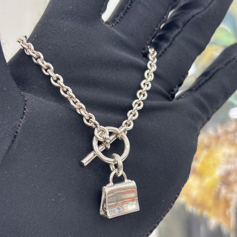 HERMES 愛馬仕 925銀 康康銀飾手鍊-4