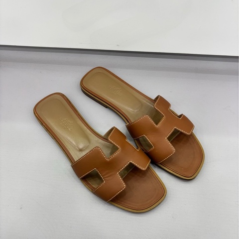 HERMES 愛馬仕Oran H型涼鞋拖鞋 39碼