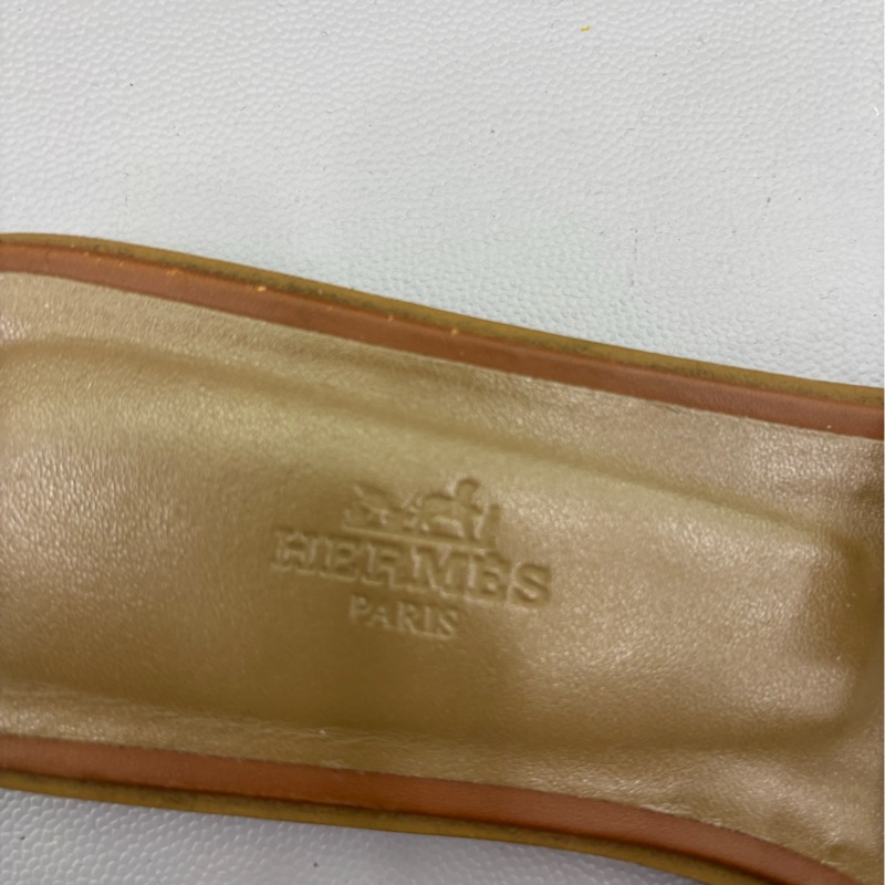HERMES 愛馬仕Oran H型涼鞋拖鞋 39碼-4
