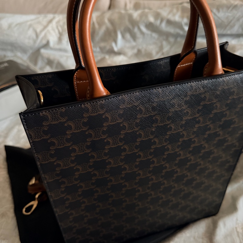 全新Celine cabas triomphe 老花托特包-2