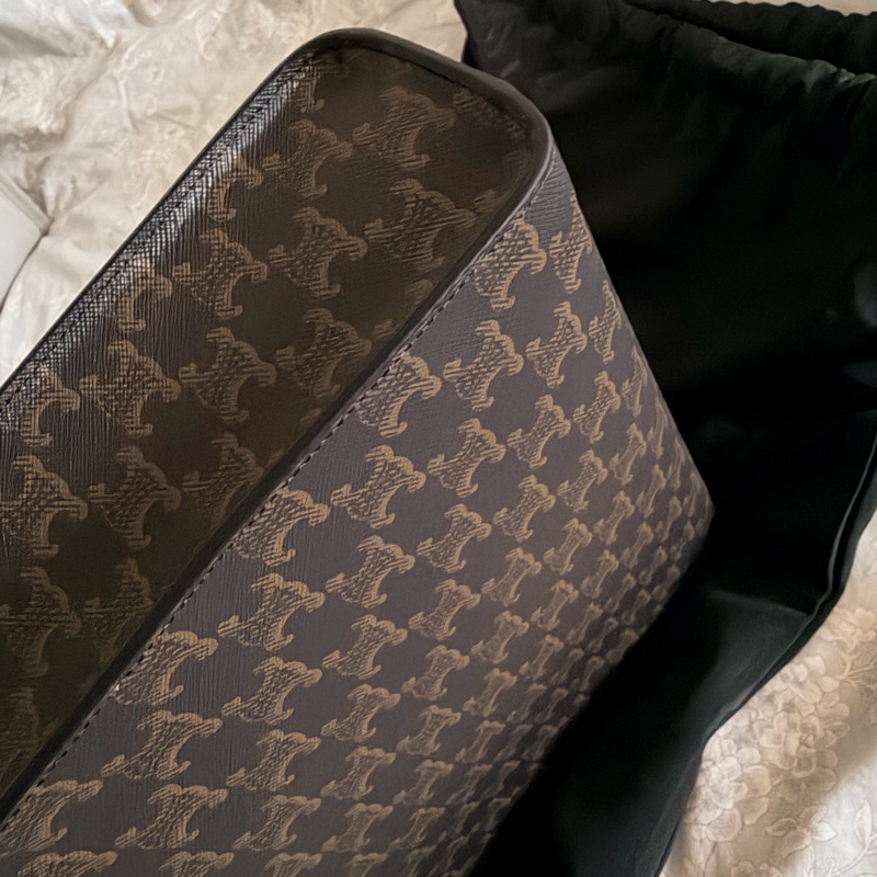 全新Celine cabas triomphe 老花托特包-11