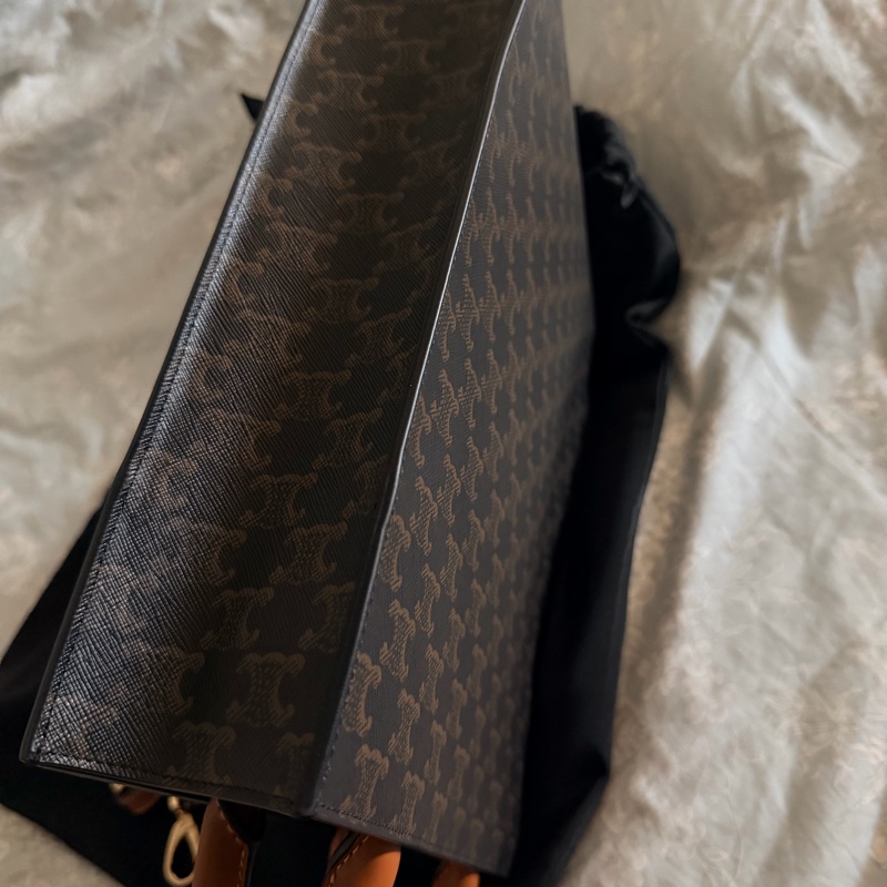 全新Celine cabas triomphe 老花托特包-17