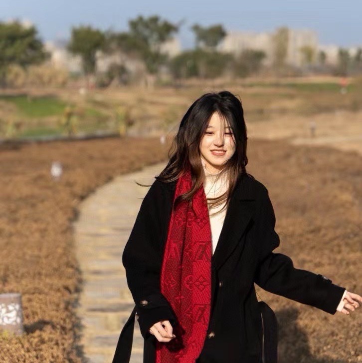 LV紅色羊毛圍巾 99新-1