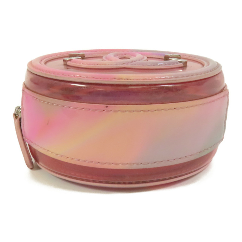 CHANEL PVC Chain Shoulder Bag銀扣肩背袋-3