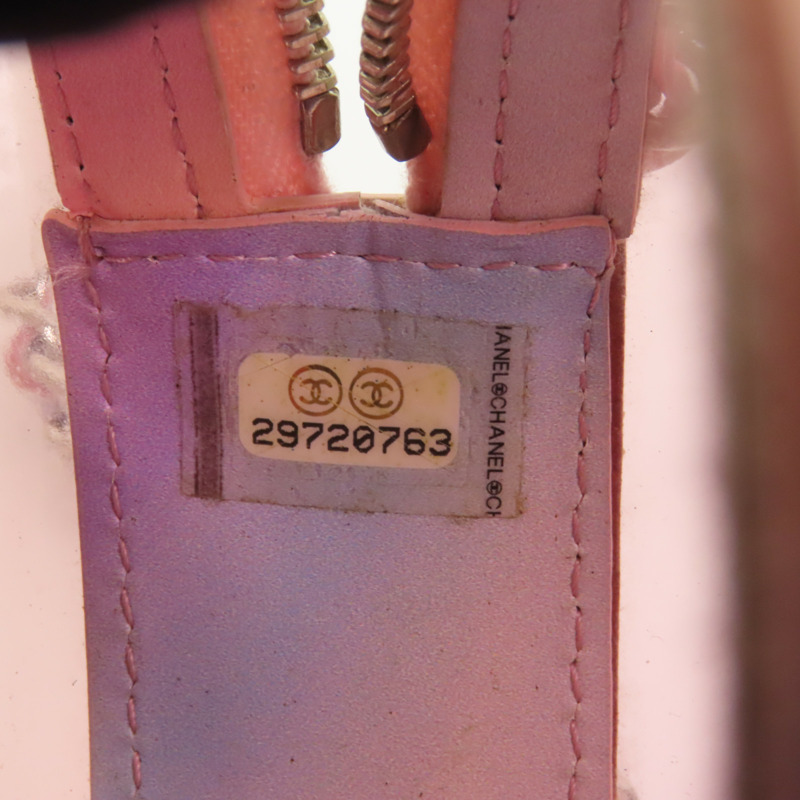 CHANEL PVC Chain Shoulder Bag銀扣肩背袋-7