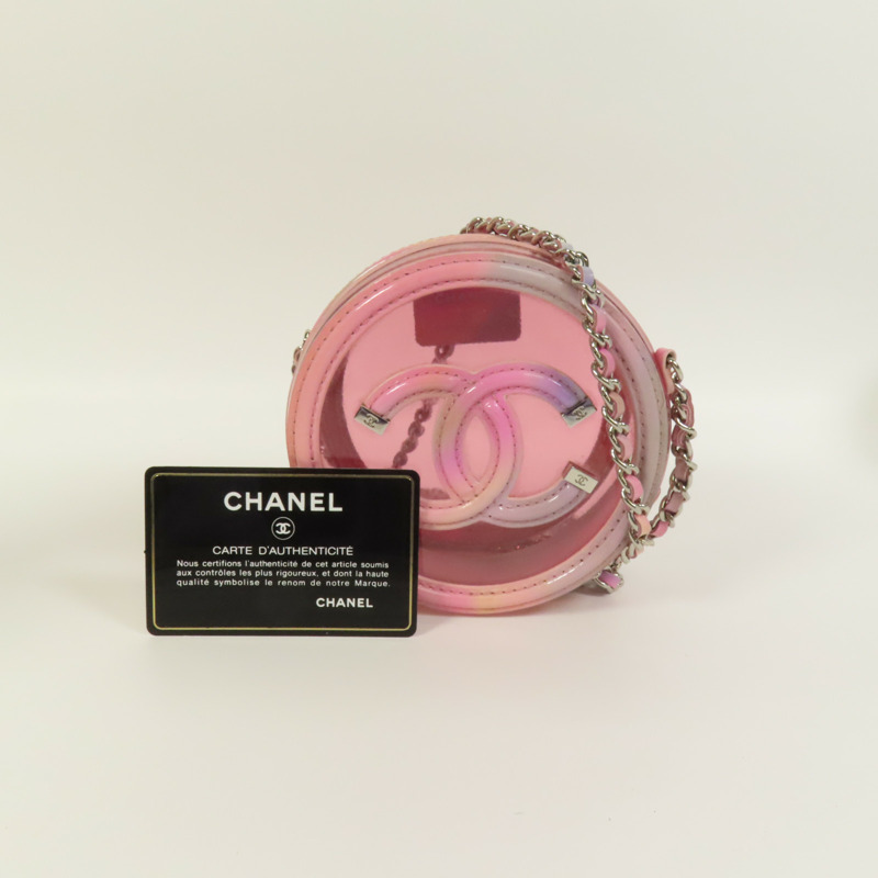 CHANEL PVC Chain Shoulder Bag銀扣肩背袋-10