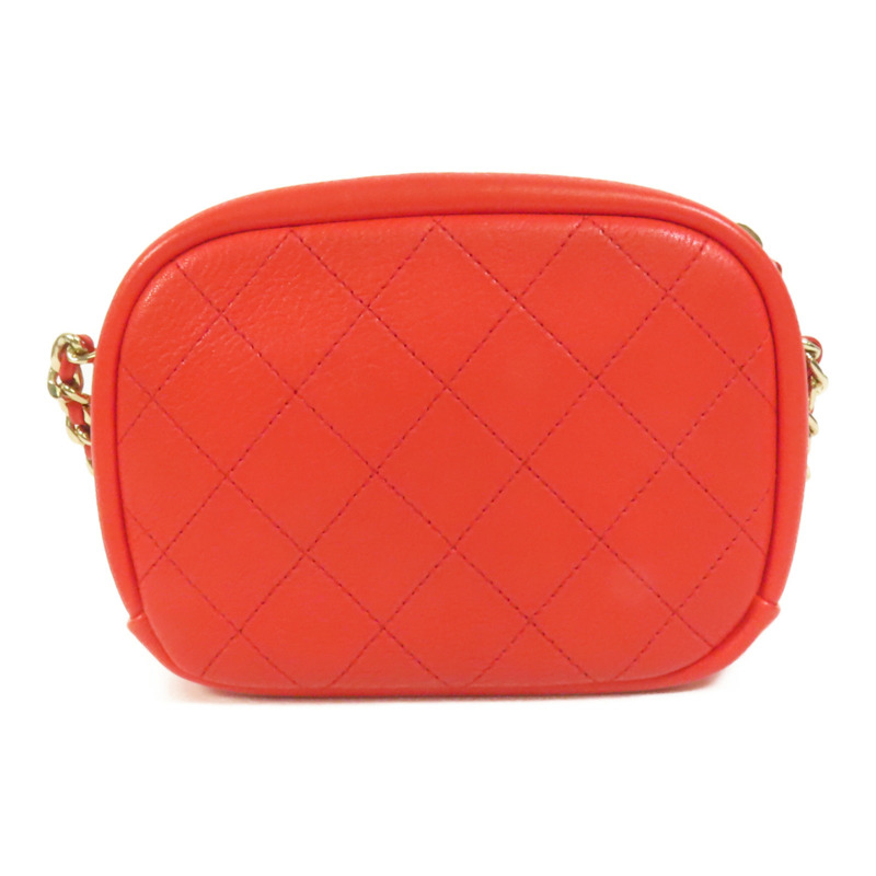 CHANEL 牛皮皮革Shoulder Bag金扣鏈帶肩背袋-1