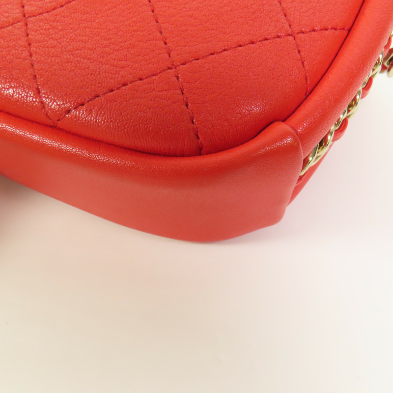 CHANEL 牛皮皮革Shoulder Bag金扣鏈帶肩背袋-14