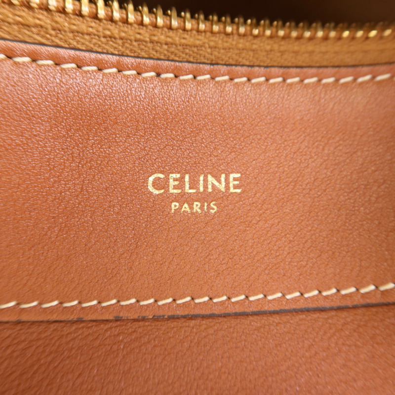 CELINE 牛皮皮革Romy金扣肩背袋-6