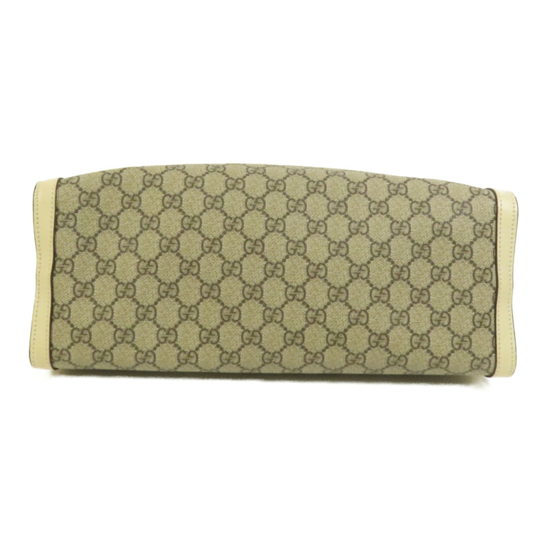 GUCCI 塗層帆布Padlock GG金扣肩背袋-3