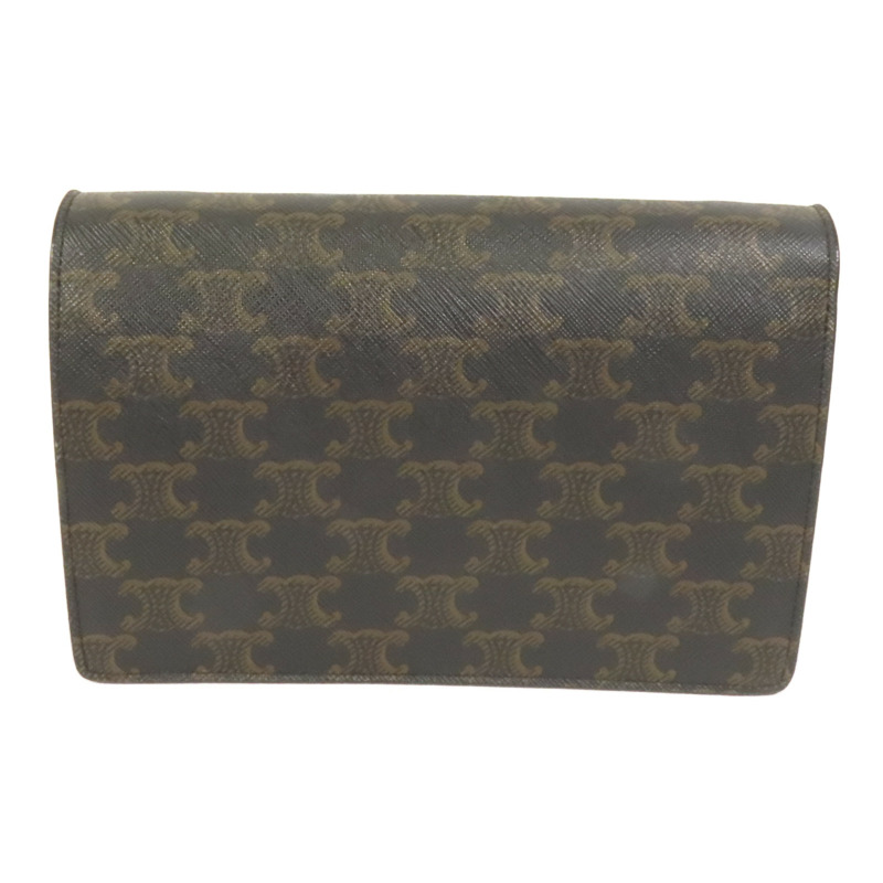 CELINE 塗層帆布Wallet On Strap肩背袋-1