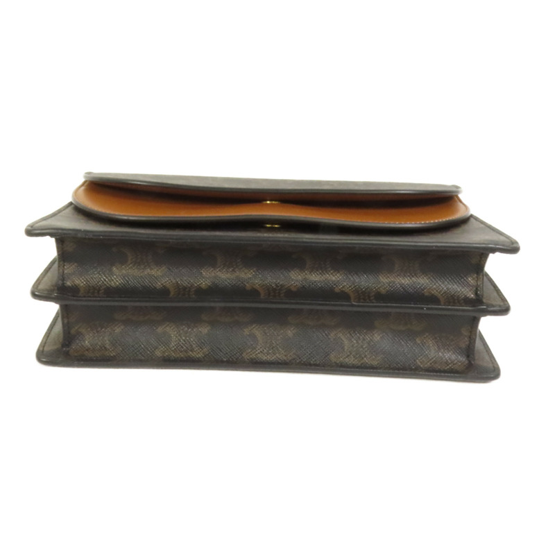 CELINE 塗層帆布Wallet On Strap肩背袋-3