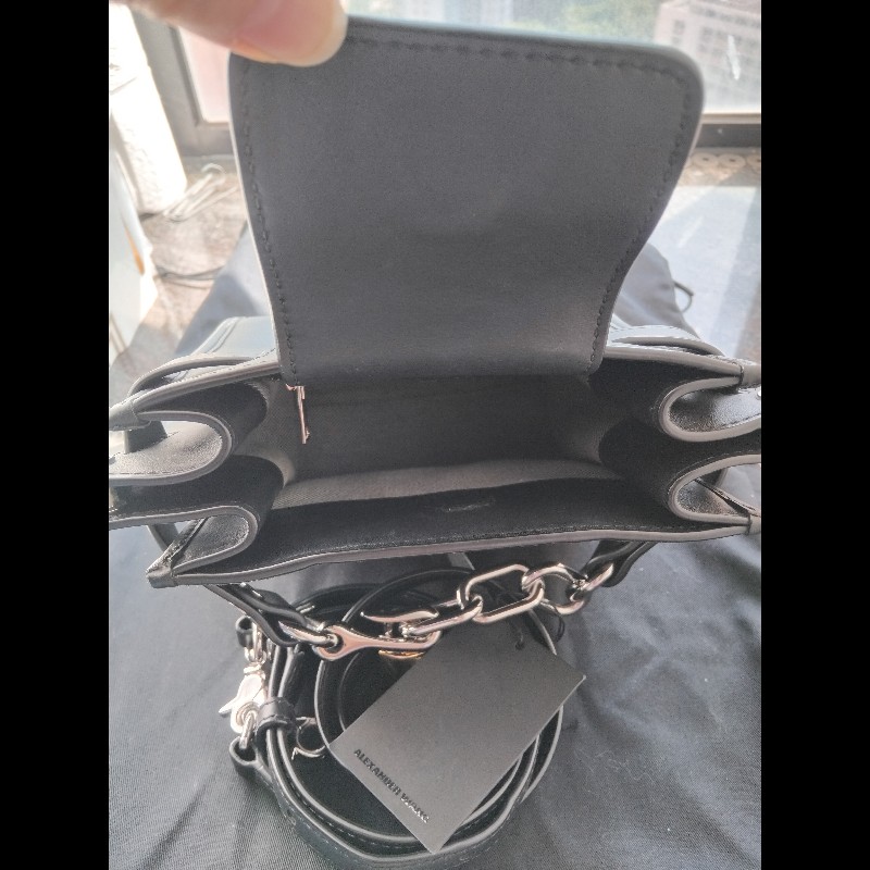 Alexander Wang 黑皮革手提包-3