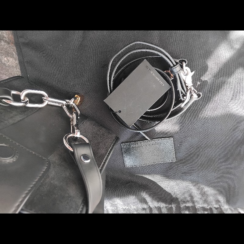 Alexander Wang 黑皮革手提包-4