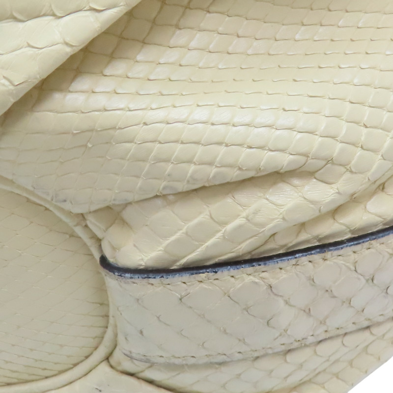 米色 蟒蛇皮 斜背包 肩背包【GUCCI 古馳】 213317-11