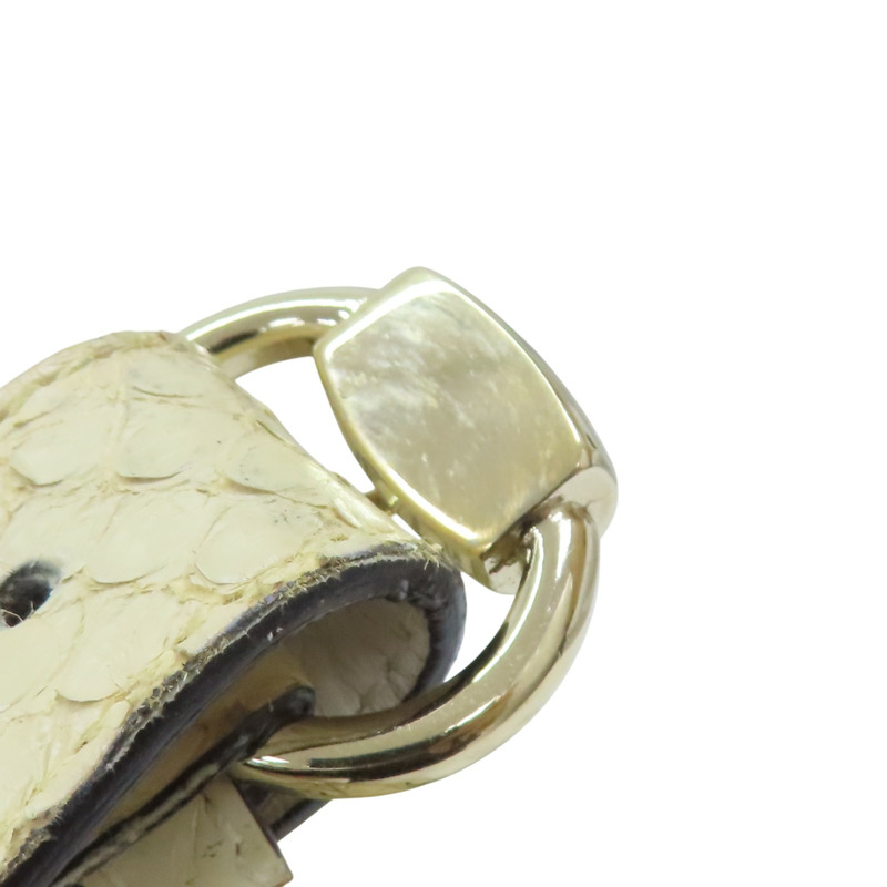 米色 蟒蛇皮 斜背包 肩背包【GUCCI 古馳】 213317-15