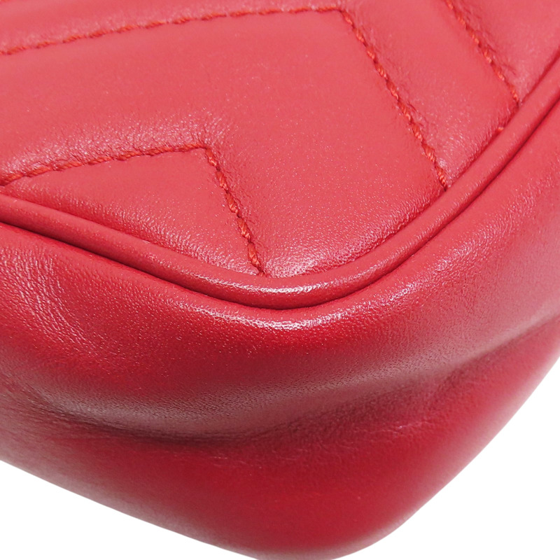 紅色 牛皮 GG Marmont 肩背包【GUCCI 古馳】 476433-11