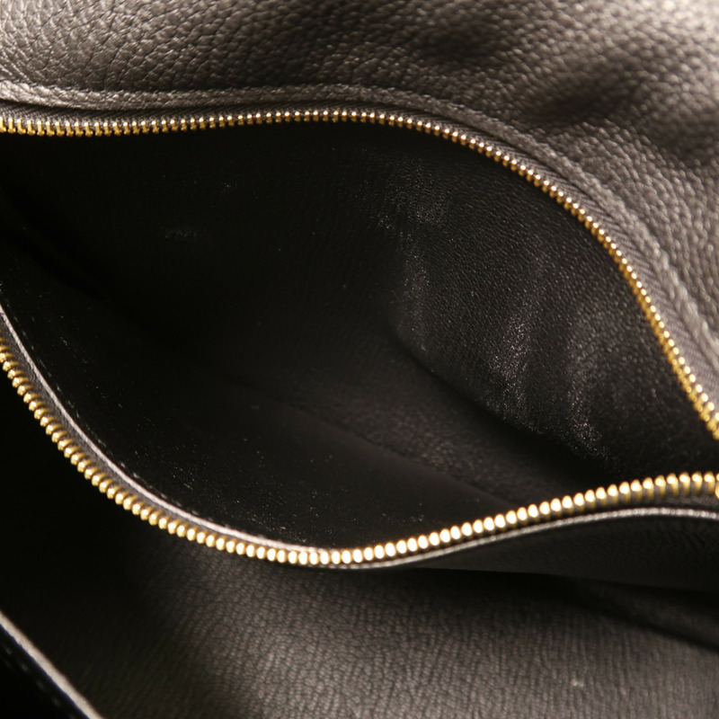 黑色 Togo牛革 Kelly 25 凱莉包 两用包 D刻 金扣【HERMES 愛馬仕】-13