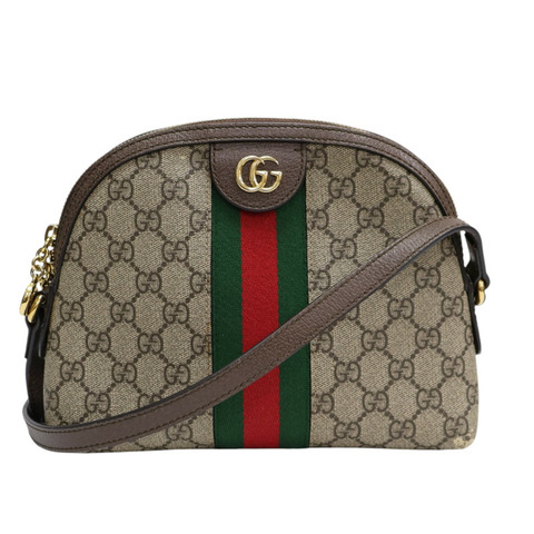烏木色 GG Supreme帆布 Ophidia 肩背包【GUCCI 古馳】 499621