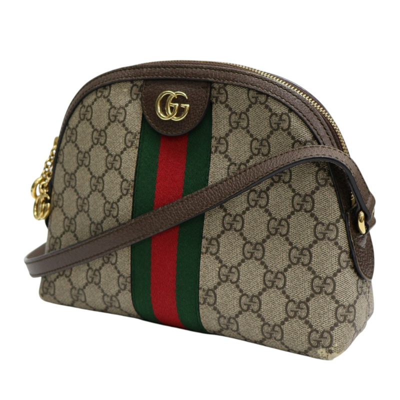烏木色 GG Supreme帆布 Ophidia 肩背包【GUCCI 古馳】 499621-2