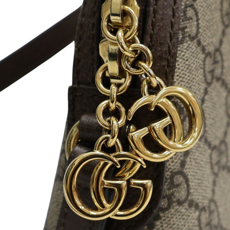 烏木色 GG Supreme帆布 Ophidia 肩背包【GUCCI 古馳】 499621-12