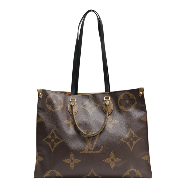 棕色 原花 Giant帆布 Onthego GM 两用包【LOUIS VUITTON LV 路易威登】 M45320-0