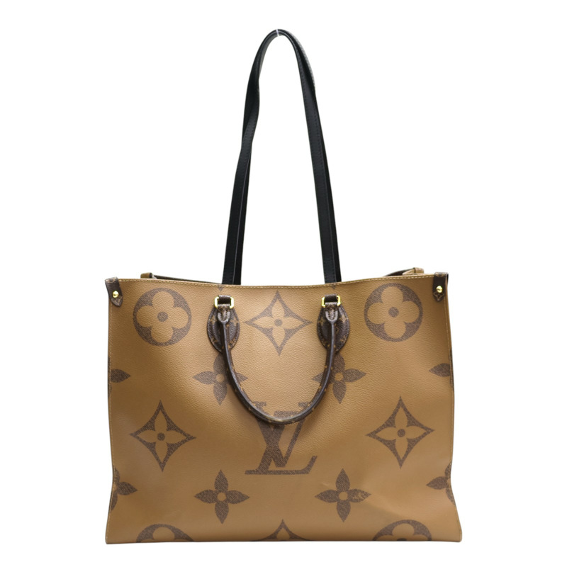 棕色 原花 Giant帆布 Onthego GM 两用包【LOUIS VUITTON LV 路易威登】 M45320-1