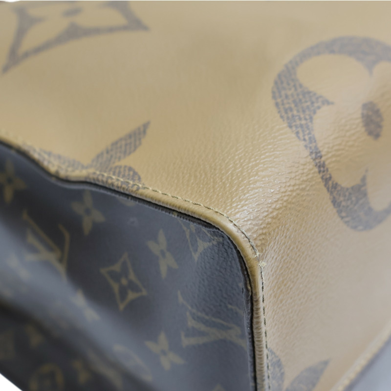 棕色 原花 Giant帆布 Onthego GM 两用包【LOUIS VUITTON LV 路易威登】 M45320-12